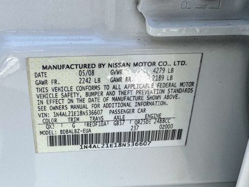 Used 2008 Nissan Altima 2.5 S FWD image 22