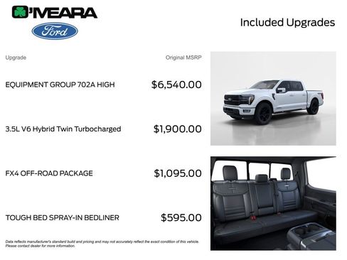 New 2025 Ford F150 Platinum w/ Equipment Group 702A High image 26