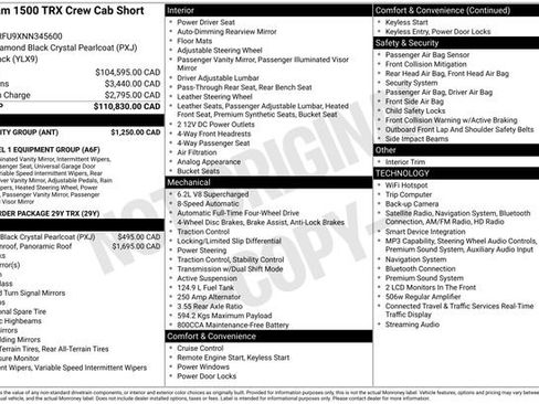 Used 2022 RAM 1500 TRX w/ Bed Utility Group AWD/4WD image 6