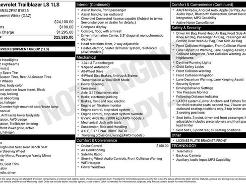 Used 2023 Chevrolet TrailBlazer LS image 1