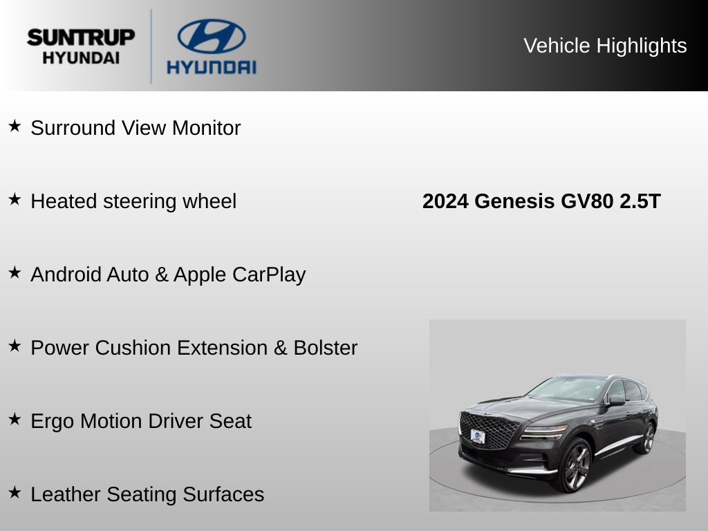 Used 2024 Genesis GV80 2.5T w/ Prestige Package AWD/4WD image 38