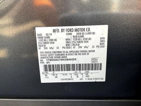 Certified 2019 Ford Explorer Sport image 34