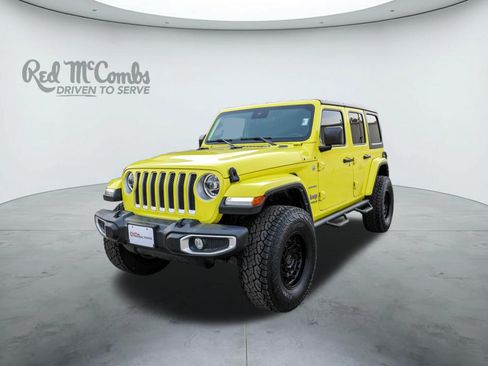 Used 2022 Jeep Wrangler Unlimited Sahara w/ LED Lighting Group AWD/4WD image 1