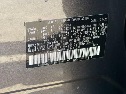 New 2026 Subaru Ascent Limited image 44