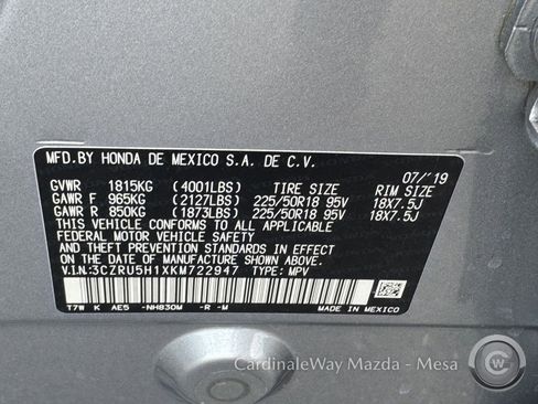 Used 2019 Honda HR-V Sport image 13