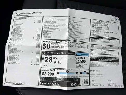 New 2026 BMW X1 xDrive28i w/ Convenience Package AWD/4WD image 26