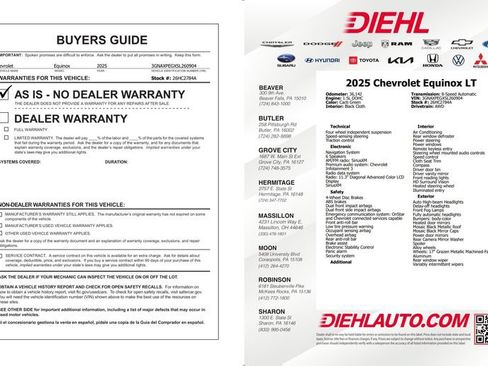 Used 2025 Chevrolet Equinox LT w/ Safety and Technology Package AWD/4WD image 42