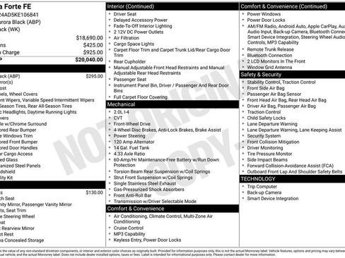 Used 2019 Kia Forte Sedan FWD image 27