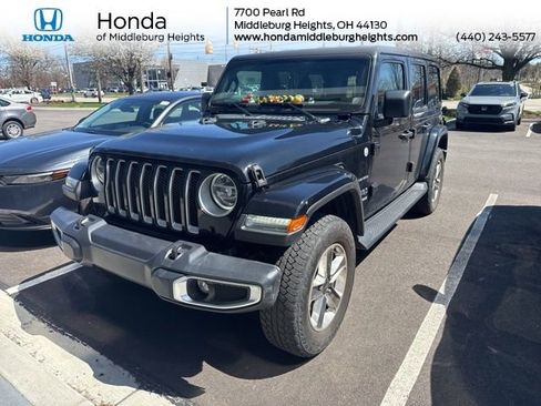 Used 2021 Jeep Wrangler Unlimited Sahara w/ Uconnect 4C Nav & Sound Group image 1