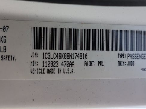 Used 2008 Chrysler Sebring LX FWD image 43