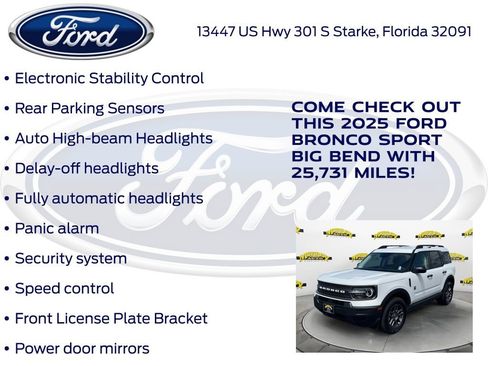 Used 2025 Ford Bronco Sport Big Bend AWD/4WD image 32