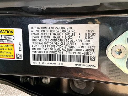 Used 2024 Honda Civic Sport image 16