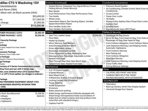 Used 2024 Cadillac CT5 V Blackwing w/ Carbon Fiber Package 2 image 45