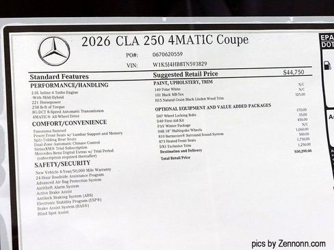 New 2026 Mercedes-Benz CLA 250 CLA 250 image 25