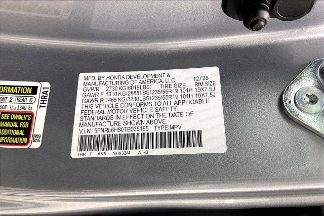 Certified 2026 Honda Odyssey Touring image 33