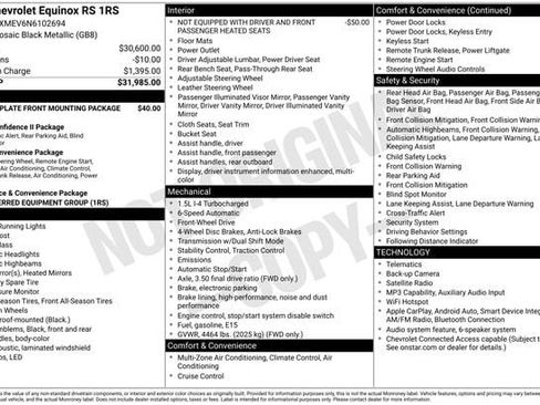 Used 2022 Chevrolet Equinox RS FWD image 11