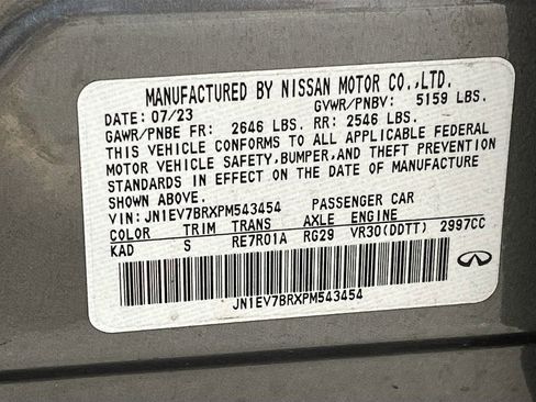 Used 2023 INFINITI Q50 Luxe w/ Cargo Package image 33