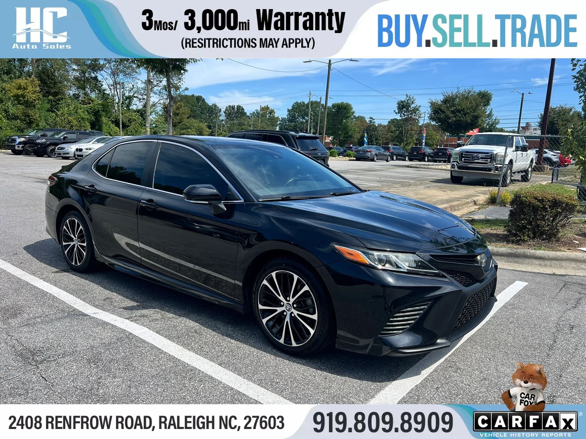 Used 2019 Toyota Camry SE w/ Convenience Package FWD image 7