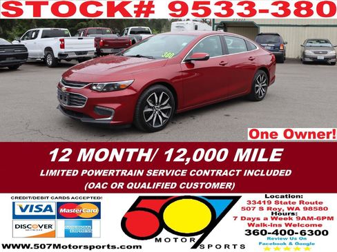 Used 2017 Chevrolet Malibu LT FWD image 2