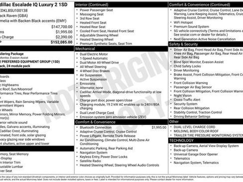 New 2025 Cadillac Escalade IQ Luxury 2 image 4