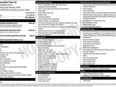 Used 2024 Chevrolet Trax LS w/ LS Convenience Package image 45
