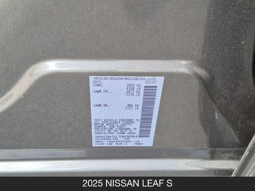 Used 2025 Nissan Leaf S FWD image 24