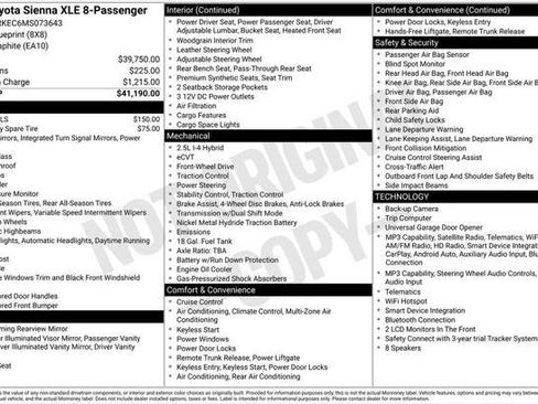 Certified 2021 Toyota Sienna XLE FWD image 2