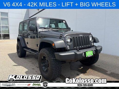 Certified 2017 Jeep Wrangler Unlimited Sport w/ Connectivity Group AWD/4WD image 1