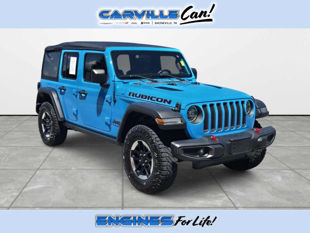 Used 2021 Jeep Wrangler Unlimited Rubicon w/ LED Lighting Group AWD/4WD image 1