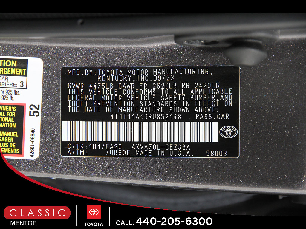 Certified 2024 Toyota Camry SE w/ Convenience Package FWD image 21