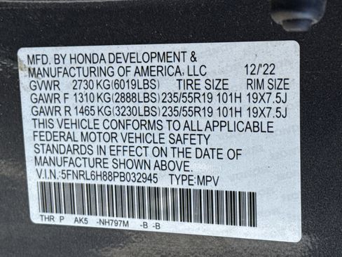 Used 2023 Honda Odyssey Touring image 36