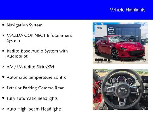 New 2026 MAZDA MX-5 Miata RF Grand Touring RWD image 9