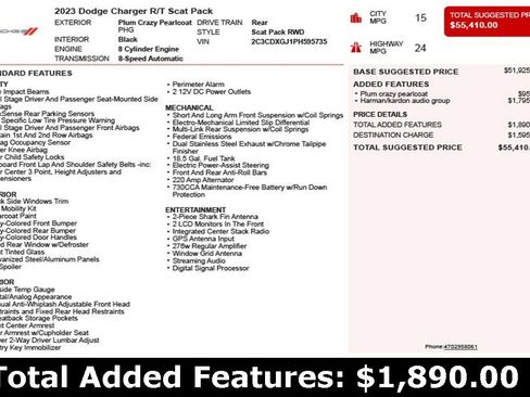 Used 2023 Dodge Charger Scat Pack w/ Harman/Kardon Audio Group image 3