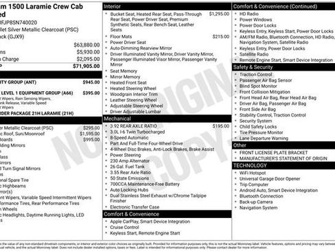 Used 2025 RAM 1500 Laramie w/ Bed Utility Group AWD/4WD image 18