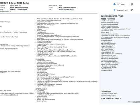 Used 2020 BMW M340i w/ Parking Assistance Package image 7