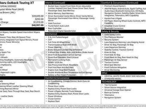 Used 2020 Subaru Outback Touring XT image 6