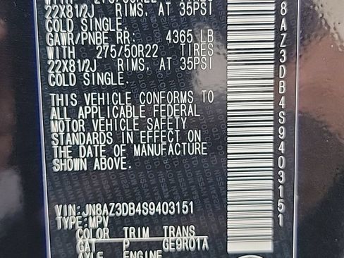 Certified 2025 INFINITI QX80 Sensory AWD/4WD image 11