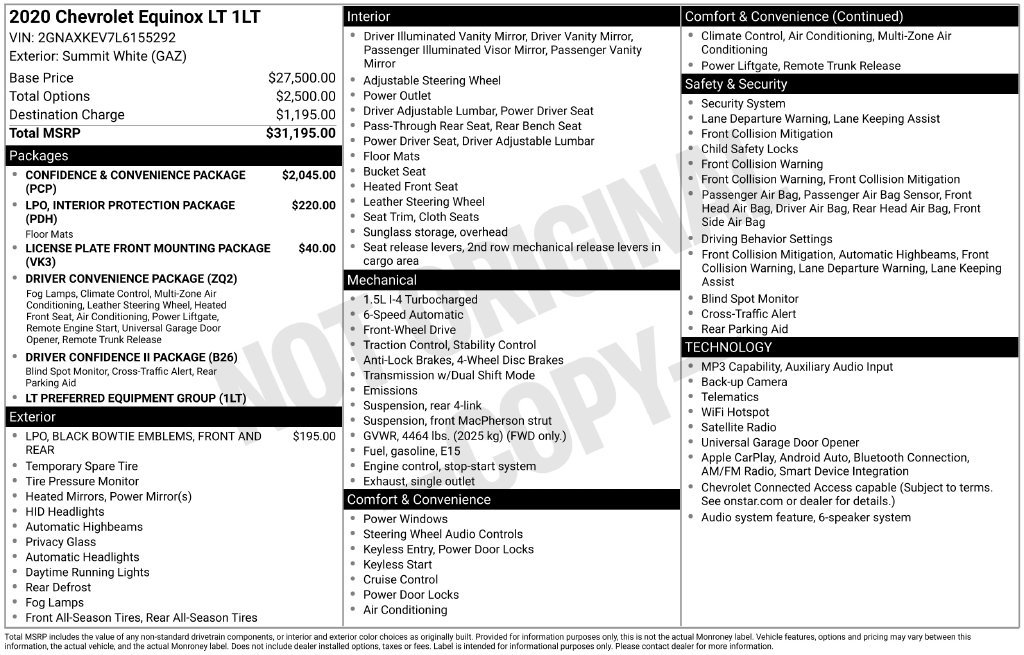 Certified 2020 Chevrolet Equinox LT FWD image 11