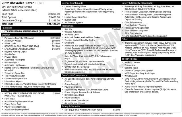 Certified 2022 Chevrolet Blazer LT AWD/4WD image 6