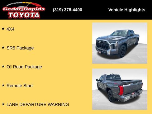 Used 2024 Toyota Tundra SR5 w/ TRD Off-Road Package AWD/4WD image 22