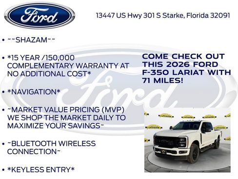 New 2026 Ford F350 Lariat w/ Black Appearance Package image 5