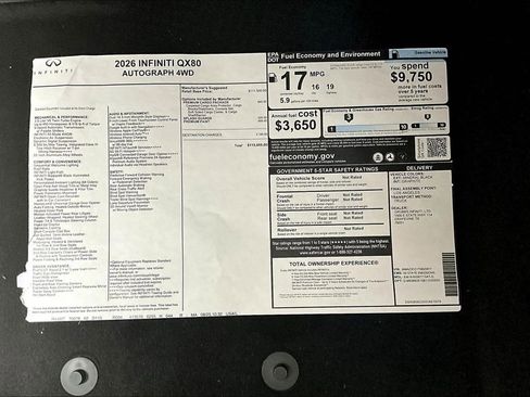 New 2026 INFINITI QX80 Autograph w/ Premium Cargo Package image 27