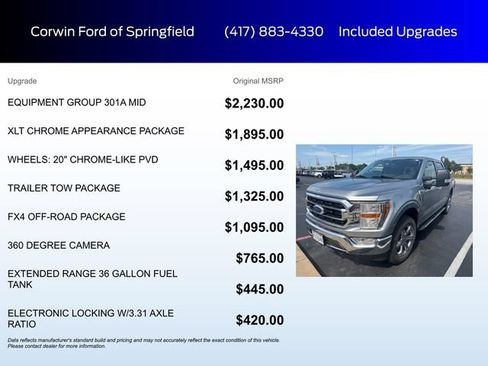 Used 2023 Ford F150 XLT w/ Equipment Group 301A Mid AWD/4WD image 6