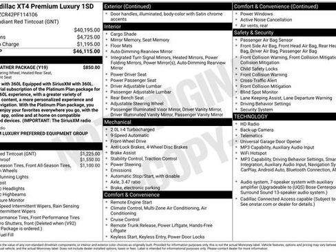 Certified 2023 Cadillac XT4 Premium Luxury w/ Cold Weather Package FWD image 4