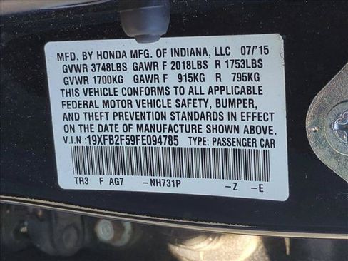 Used 2015 Honda Civic LX image 16