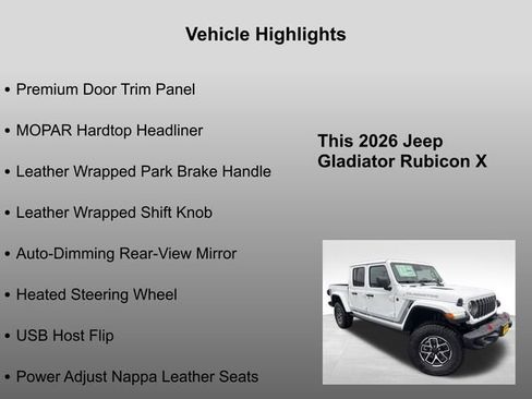 New 2026 Jeep Gladiator Rubicon image 25