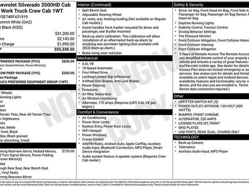 Used 2024 Chevrolet Silverado 3500 W/T w/ WT Convenience Package image 7