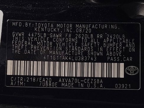 Used 2020 Toyota Camry SE FWD image 33