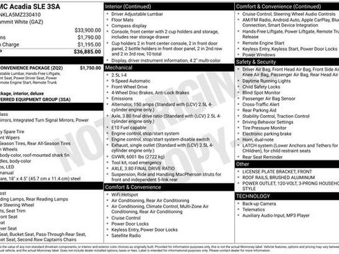 Used 2021 GMC Acadia SLE w/ Driver Convenience Package image 11