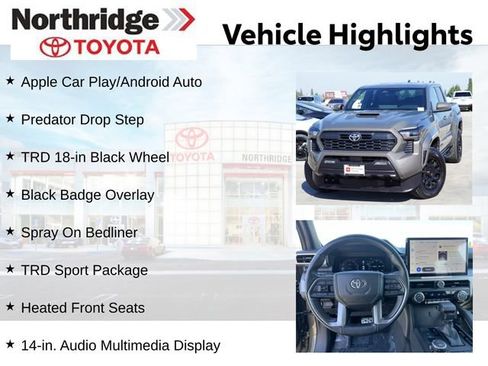 Certified 2024 Toyota Tacoma TRD Sport AWD/4WD image 2